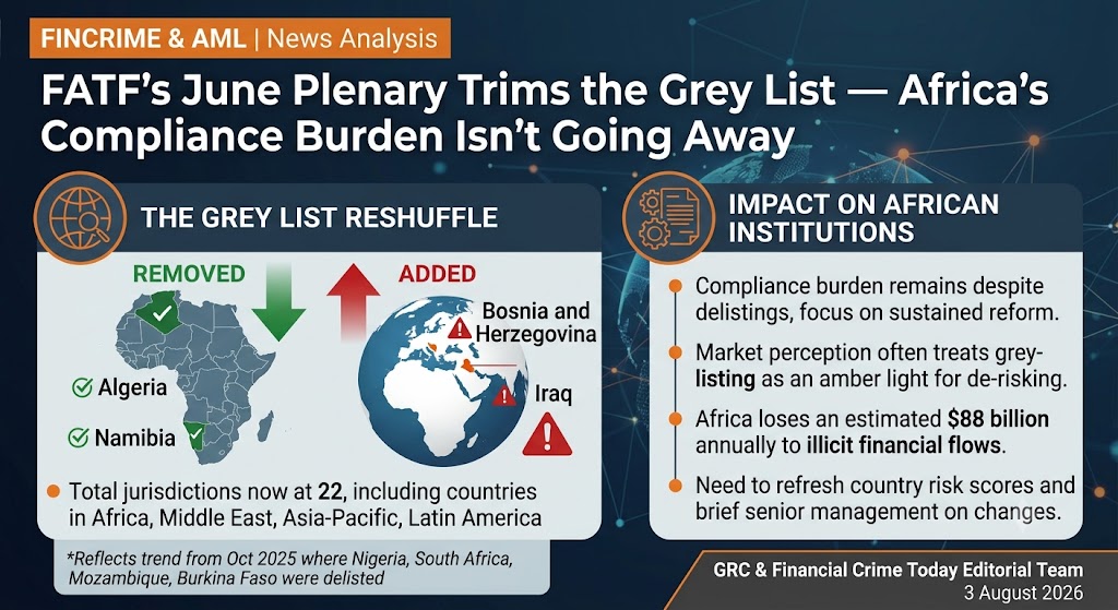 FATF's June Plenary Trims the Grey List — Africa's Compliance Burden Isn't Going Away